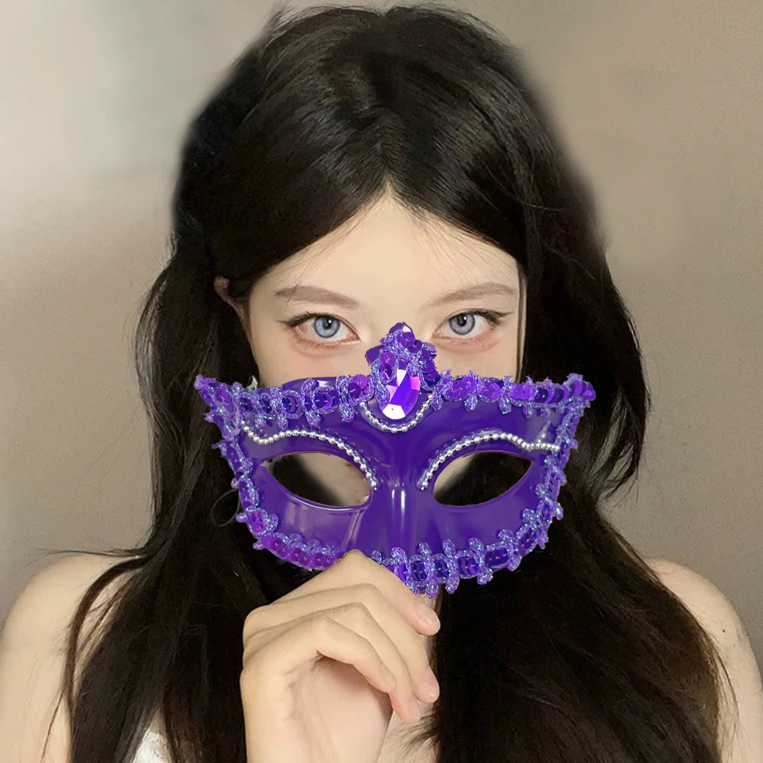 Máscaras de fiesta de carnaval, Cosplay de Anime, máscara de ojos veneciana, accesorios de fiesta, máscara facial para club nocturno, disfraz para mujeres y hombres