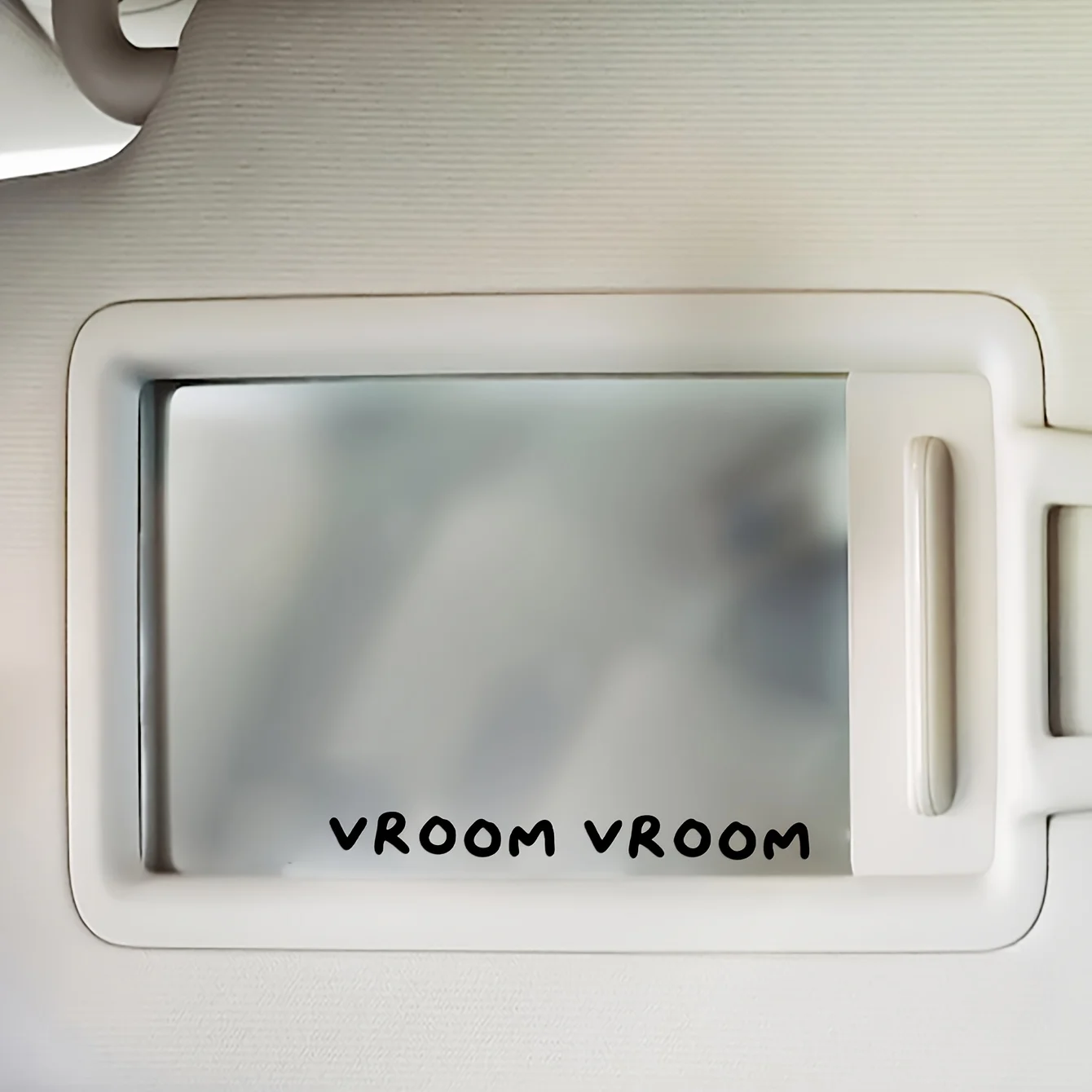 ملصق مرآة السيارة - زخرفة ذاتية اللصق من الفينيل غير اللامع ذاتية اللصق للاستخدام الفردي، مظهر مرآة غير منتظم الشكل للمركبات #6