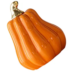 Classic European Style Ceramic Lovely Funny Vegetable Pumpkin Ornament Home Figurines Crafts Desk Decor Statues Sculpture