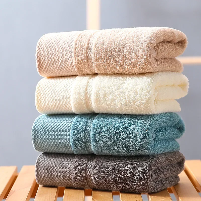 

100% Cotton High Quality Face Towels Set Bathroom Soft Feel Highly Absorbent Shower Hotel Bath Towel Multi-color 74x34cm