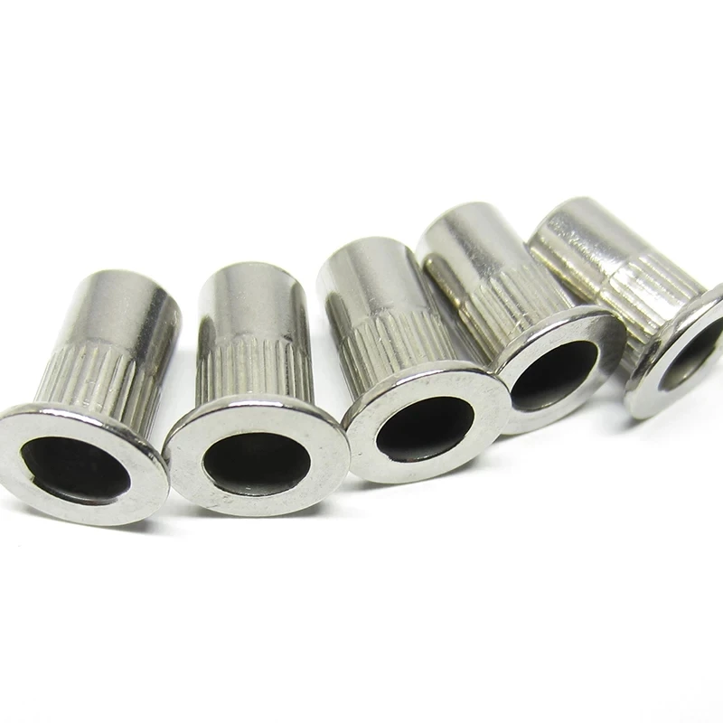 

50pcs 20Pcs M3 M4 M5 M6 M8 M10 Aluminum Alloy Rivnut Flat Head Threaded Rivet Insert Nutsert Cap Rivet Nut