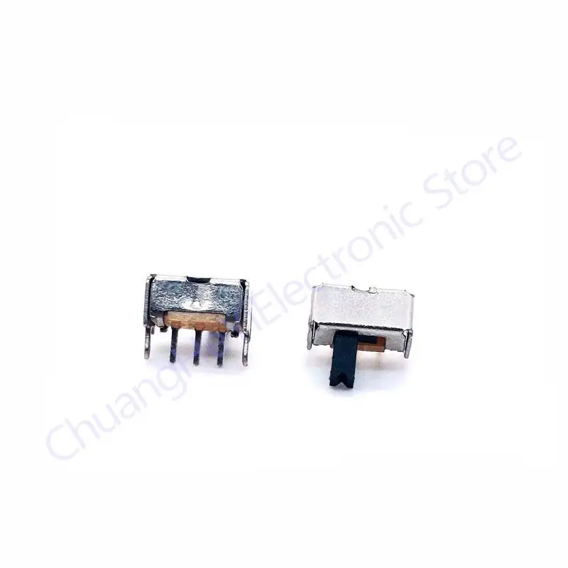 100Pcs 3 Pin PCB 2 Position 1P2T SPDT Miniature Slide Switch Side Knob SK12D07VG4