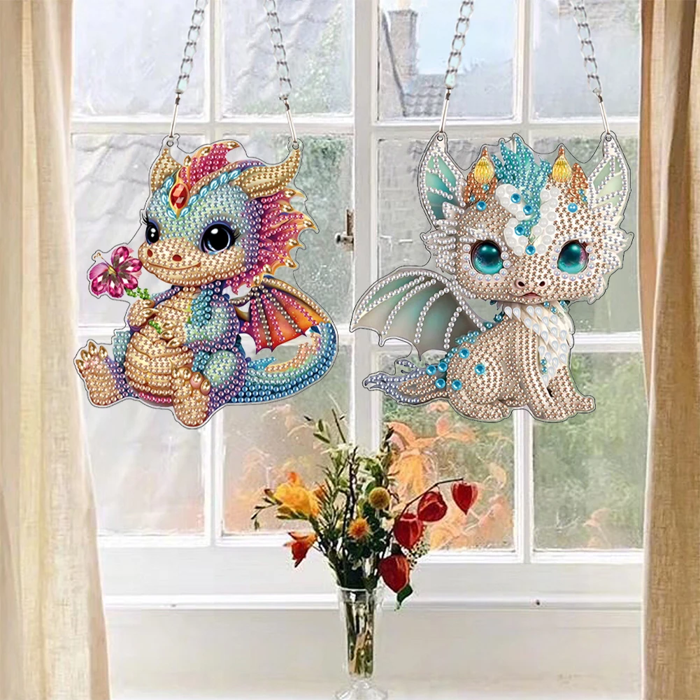 

2D/плоские подвесные алмазные художественные наборы «сделай сам», специальная форма, горный хрусталь, алмазные художественные оконные подвески, подвесное искусство для домашнего декора