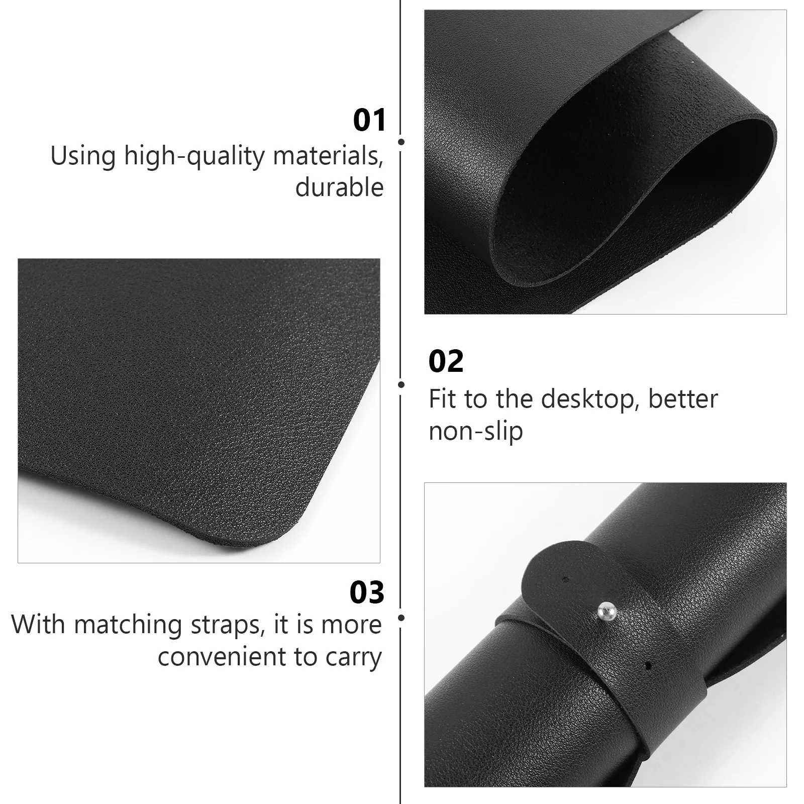 

Large Gaming Mouse Pad Mat 30x80cm Desk Table Wear resistant Waterproof Black Non slip Heat resistant Keyboard Mat