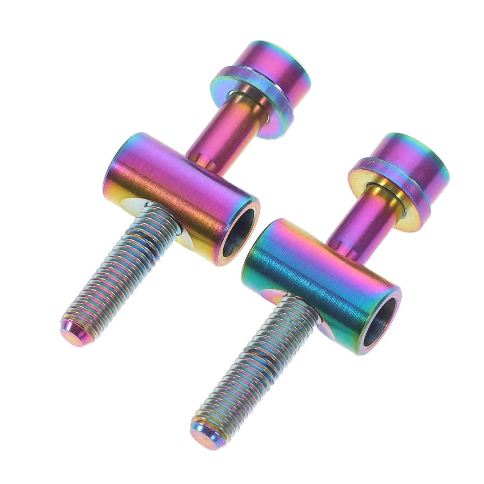 

2Pcs Titanium Alloy Bike Seatpost Bolt M5x35 Precision-Machined Seat Post Screw Stable Mountain Bicycle Seat Pipe Clamp Fixed