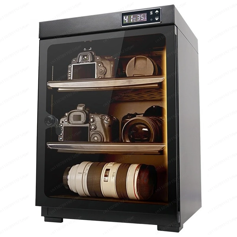50L Digital Electronic Dry Cabinet, Moisture Proof Storage Box for Camera Lens & Household Precision Equipment