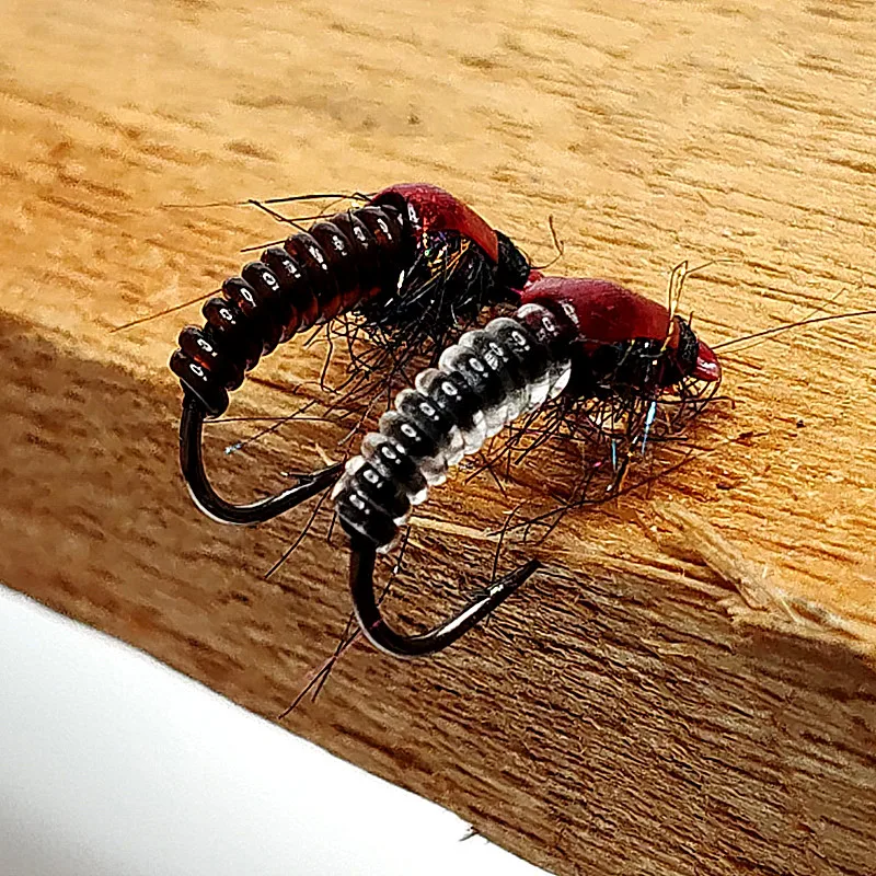 6/10pcs #10 Nymph Fly Trout Fly Fishing Flies Insect Lures Fishing Hook Baits Material Artificial Feather&Rayon
