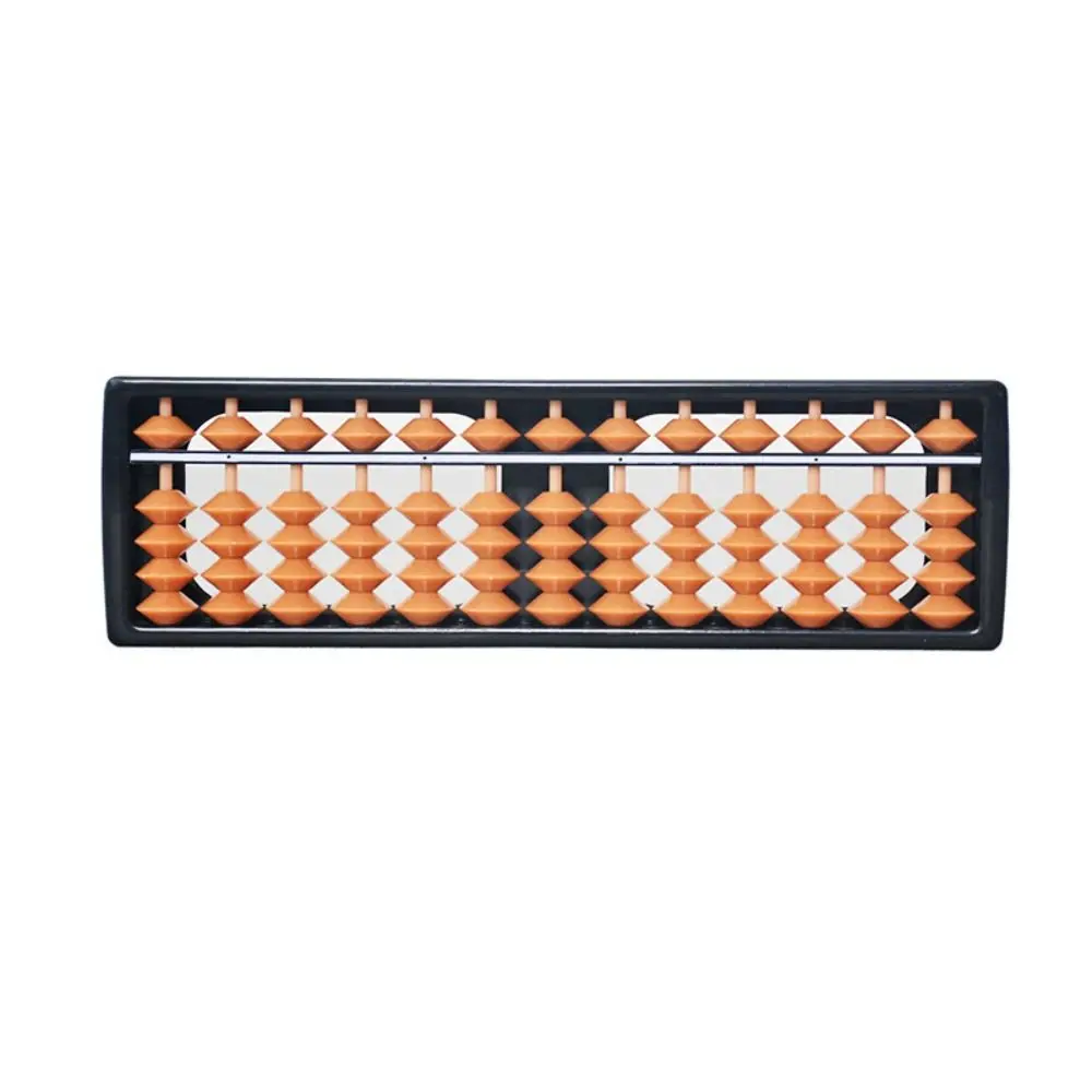 Montessori Plastic Plastic Abacus 13 Digits Rectangle Calculation Rack Multicolor Learning Beads Preschool