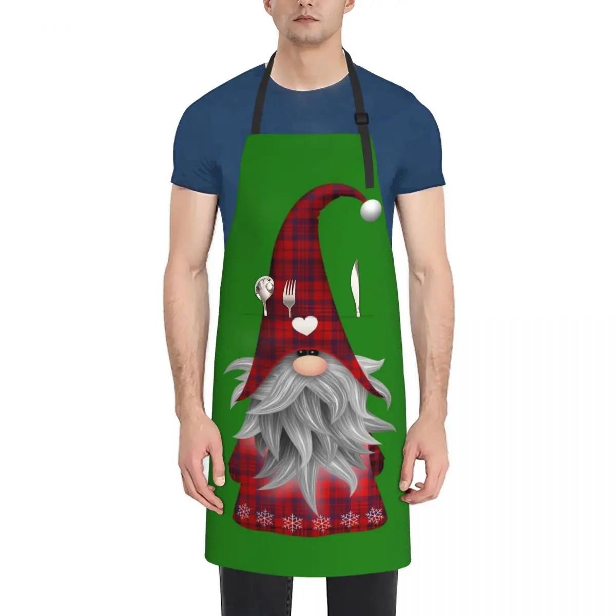 

The Christmas Gnome Apron Useful Things For Kitchen work ladies Kitchen Special Accessories Apron