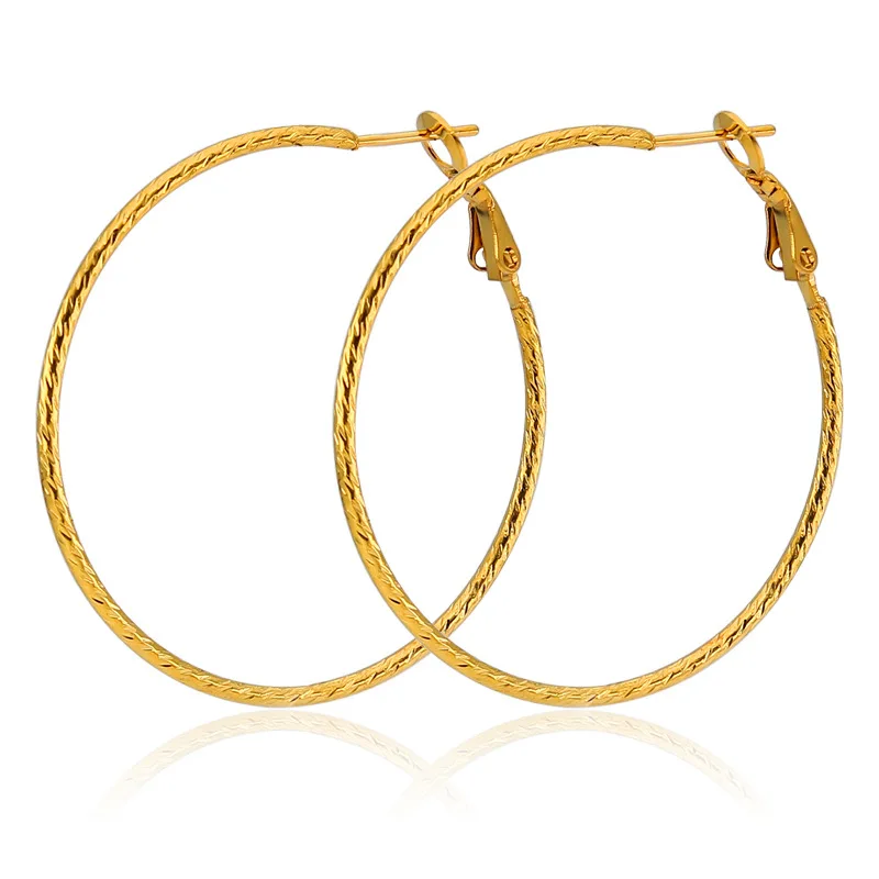 

Bxzyrt Minimalist Stainless Steel Large Hoop Earrings Female Big Round Circle Buckle Earrings Hoop Ear Rings For Ladies 1 Pair