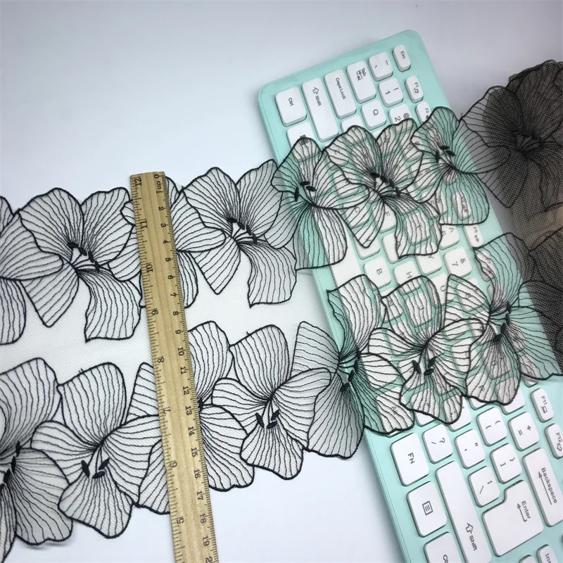 Bulk Flower Embroidery Skin Tone Lace Trim Embroidered Nude Mesh Lace Fabrics Bra Sewing Crafts Lingerie Accessories Fabrics