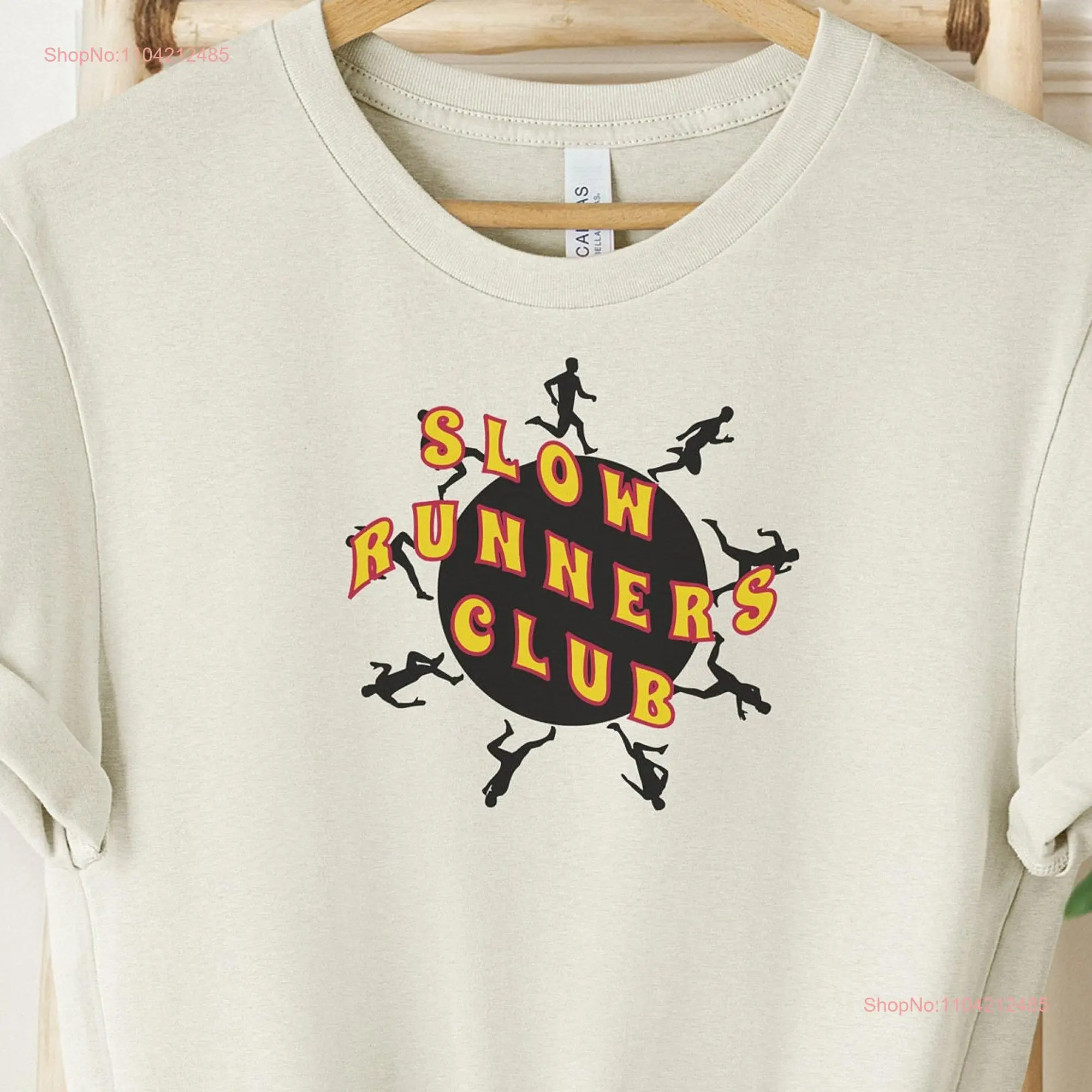 Slow Runners Club Runner T Shirt Funny Running Marathon Vintage Retro Run long or short sleeves