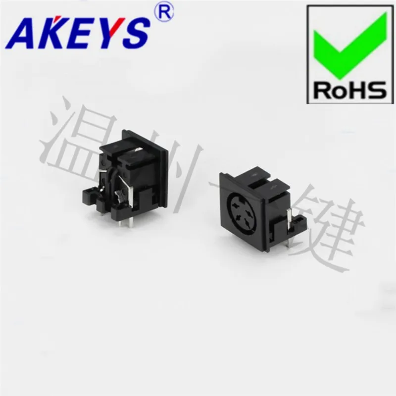 10PCS DS-4-03a Square S Large Terminal Connector Large 4-core 6-foot Socket 4PIN Needle DIN Base