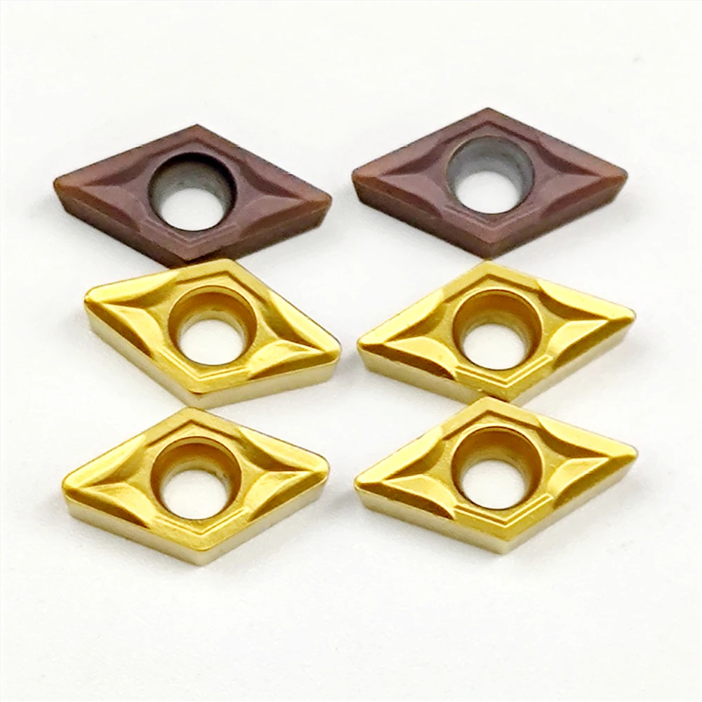 Originale di alta qualità DCMT070204 inserto in metallo duro lama in lega dura utensile per tornitura cilindrica CNC DCMT 070204 VP15TF US735 UE6020