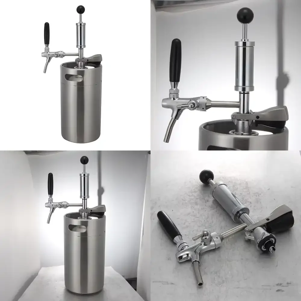 Hot Selling High Quality Durable 8L Beer Growler Stainless Steel 304 with Pump Kit, 2gal Mini Keg