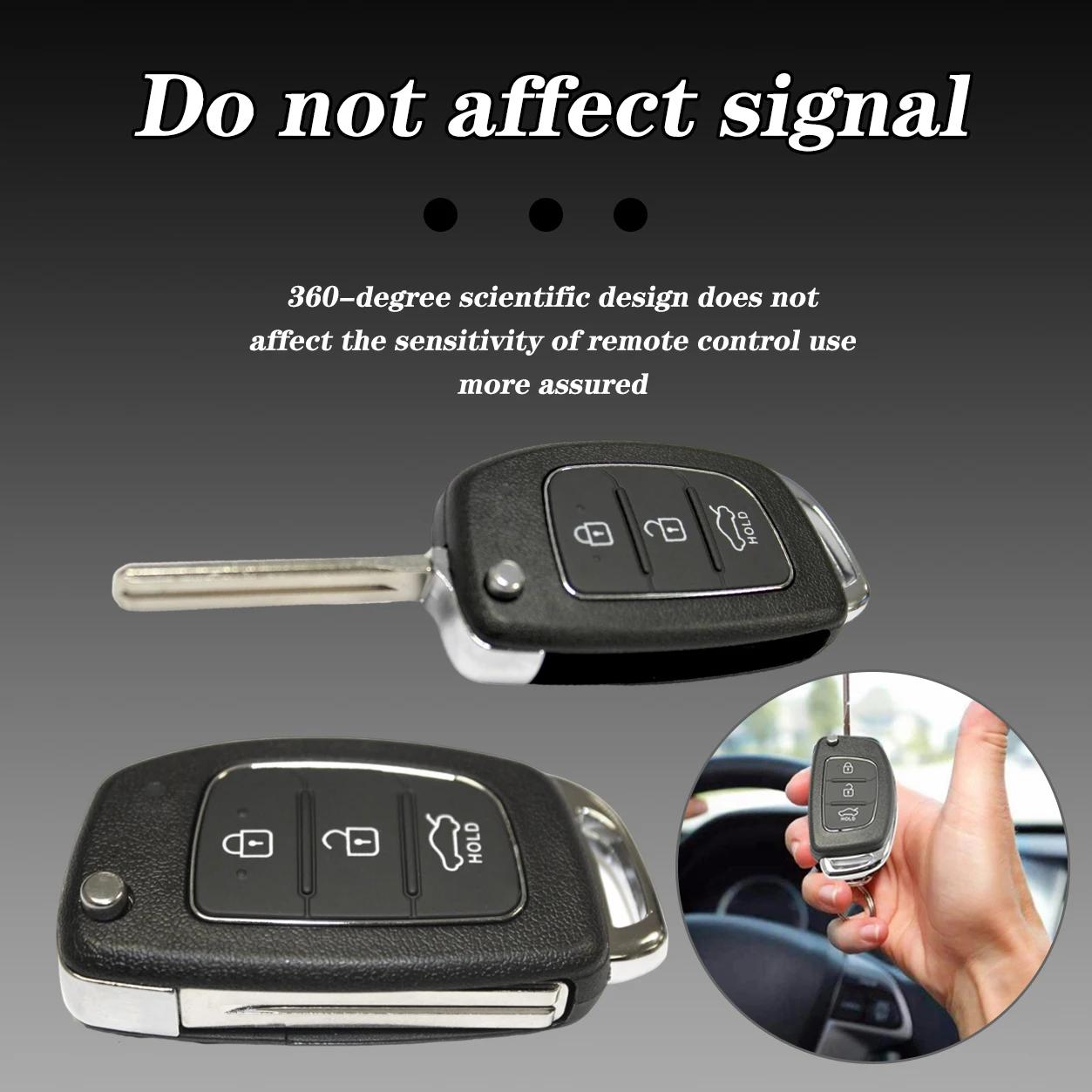 

1PC Key Case Suitable For Modern New Yuedong Langdong Ix35ix45 Suoba New Shengda Car Folding Key Remote Control Shell