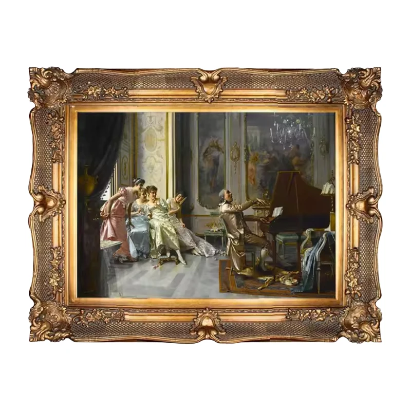 Museum-Quality Handmade Oil Paintings Luxury Custom Figure on Canvas Watercolor Medium for Home Wall Decor