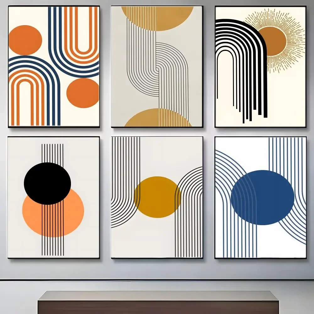Warm Healing Retro Abstract Nourishing Poster Crease Free Waterproof Durable All Space Wall Decor