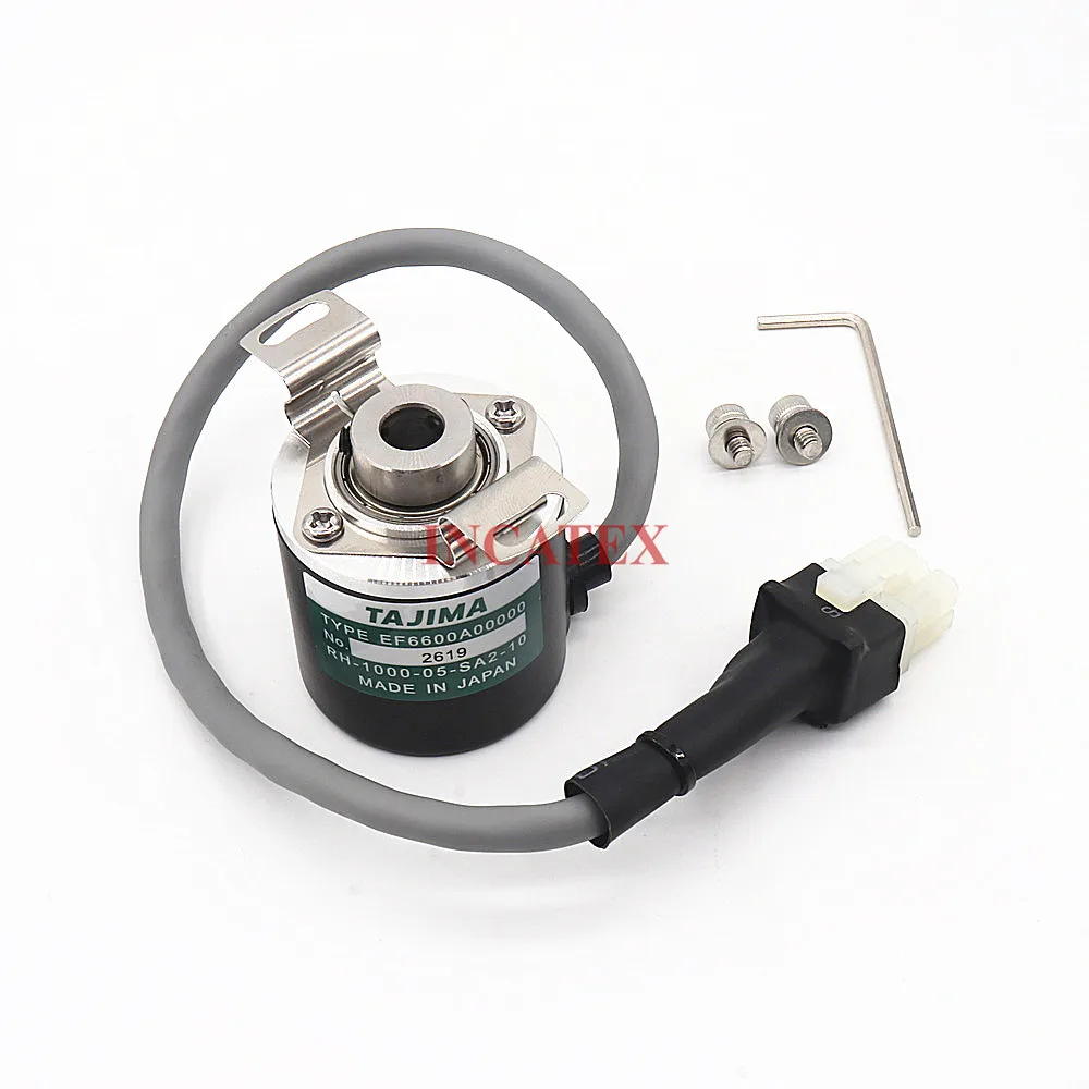 EF6600A00000 Good Quality Tajima Embroidery Machine Spare Parts Main Shaft Rotary Encoder RH-1000-05-SA2-10 After Year of 2003