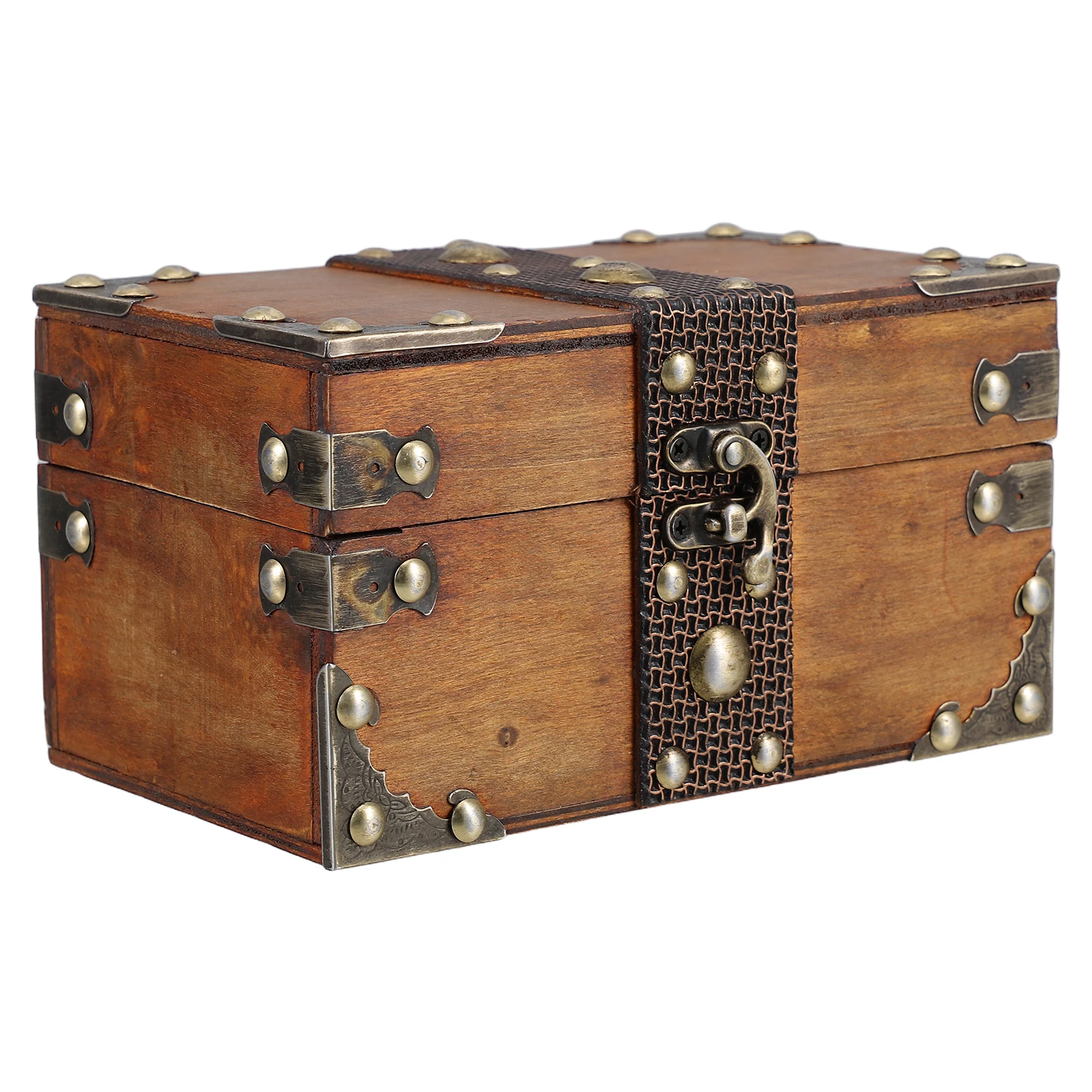 

Retro Wooden Storage Box Large Capacity Vintage Decorative Jewelry Wardrobe Organizer Chest Trinket Case Toy Box Storage
