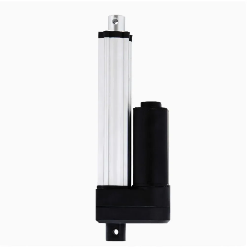 Actuador lineal de alta resistencia 2500N 12/24V CC, carrera ajustable HA-A2 50-1000mm, resistente al agua IP54 con soportes duales y conector T2