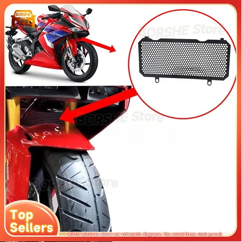 Adecuado para Honda CBR250RR 2017-2022 Protector de sistema de refrigeración de repuesto de malla protectora de radiador