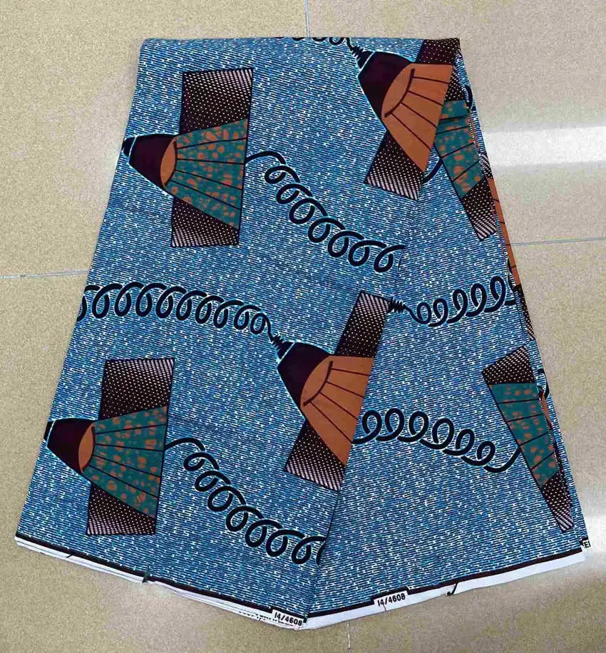 2023 Factory Price Ankara Wax Fabric Guaranteed Veritable African Real Print Fabric 100% Cotton Ghana Style Soft Pagne Sewing