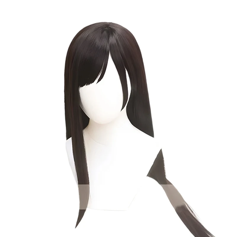 Silky Cosplay Anime Final Fantasy 7 Tifa Lockhart Cosplay Black Headband Wig Synthetic Fiber Wig - view 2