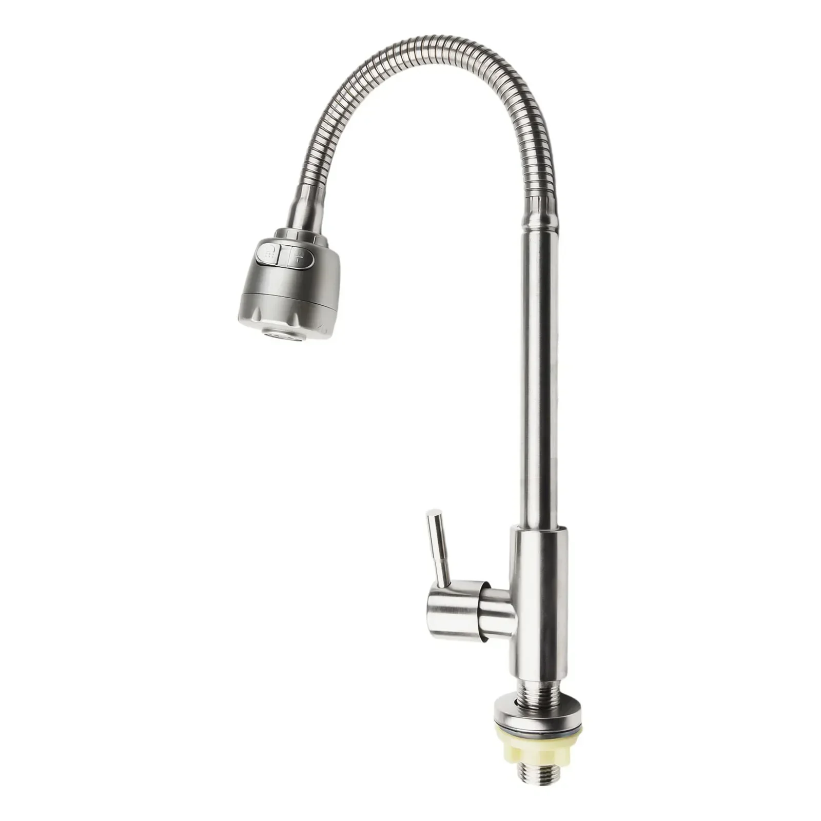 

1 шт. кухонный смеситель из нержавеющей стали 304, очиститель водопроводной воды с одним рычагом холодного отверстия, монтируемый на палубе для кухни, ванной комнаты, фурнитура