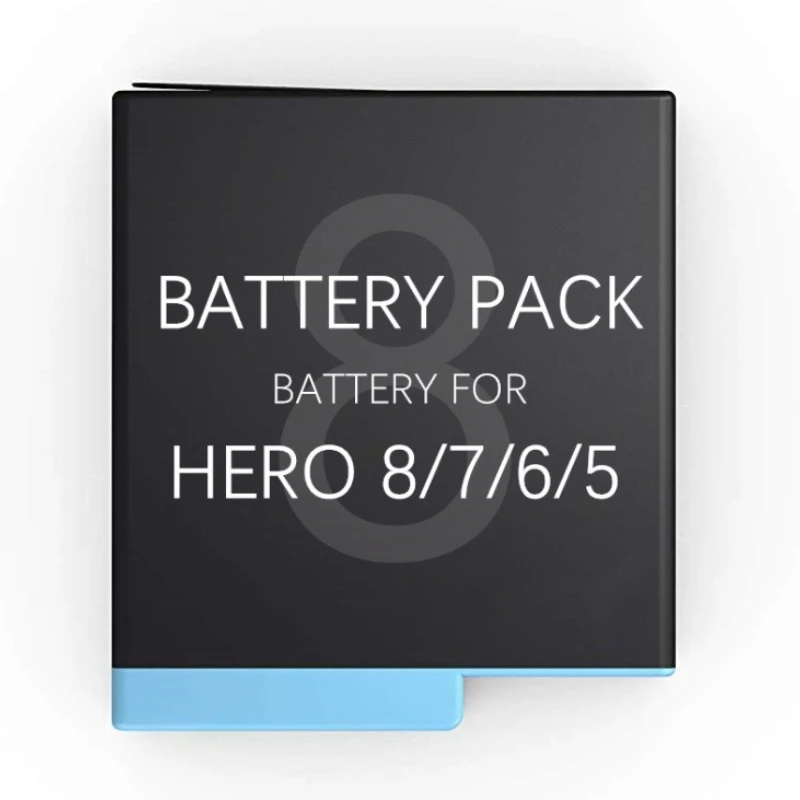 3.85V 1220mAh for Gopro Hero 8 Camera Battery+3 Slots LED Light Battery Charger Type C Cable for GoPro Hero 7 8 5 6 Black Camera