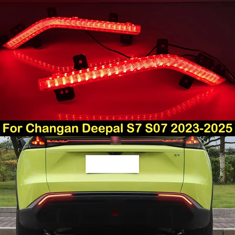 

DECHO светодиодный задний противотуманный фонарь для Changan Deepal S7 S07 2023-2025, противотуманный фонарь заднего бампера, противотуманная фара, стоп-сигналы