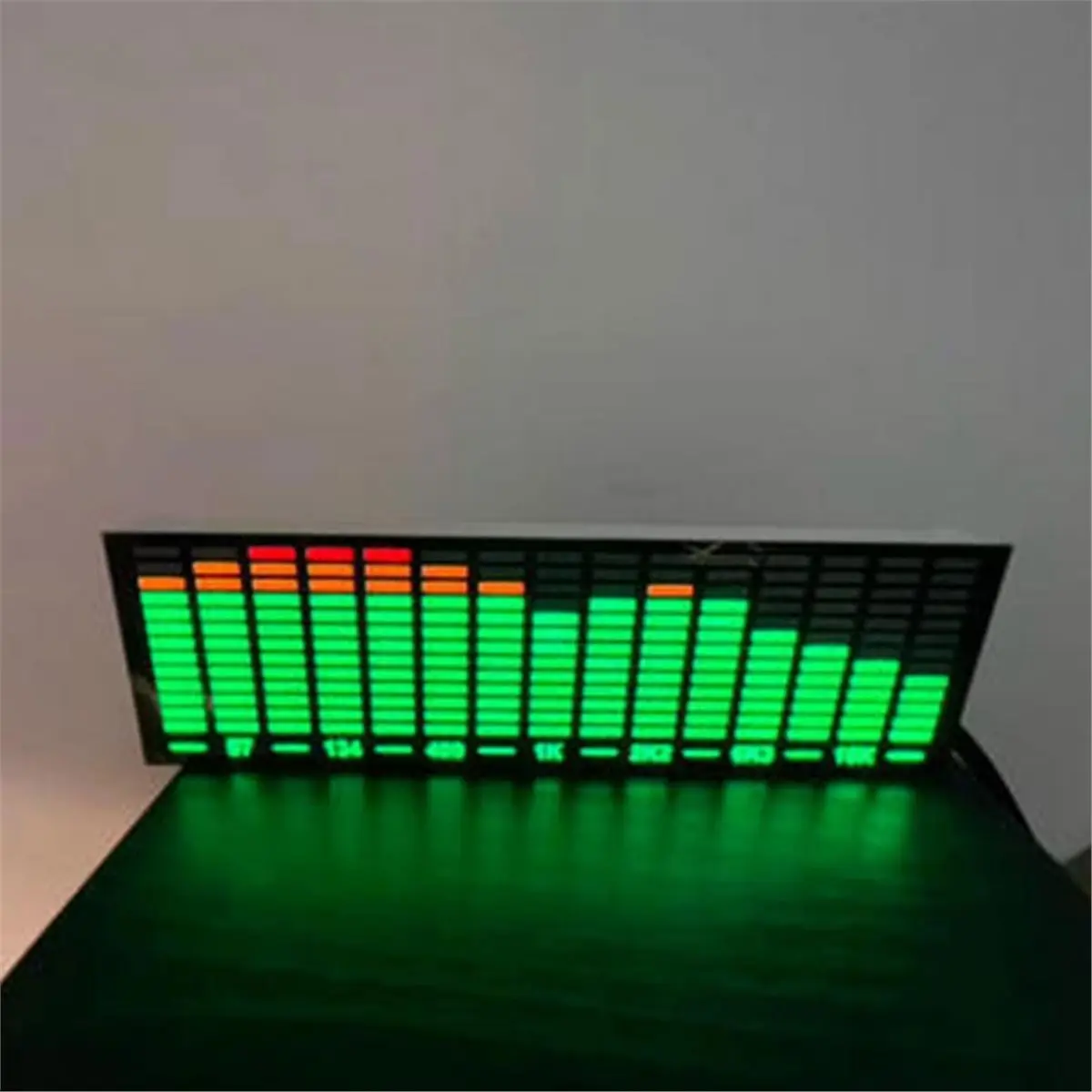 Fits for Music Spectrum LED Pickup Voice Control Rhythm Analyzer Light Display Audio Level Indicator VU Meter Atmosphere Lamp A