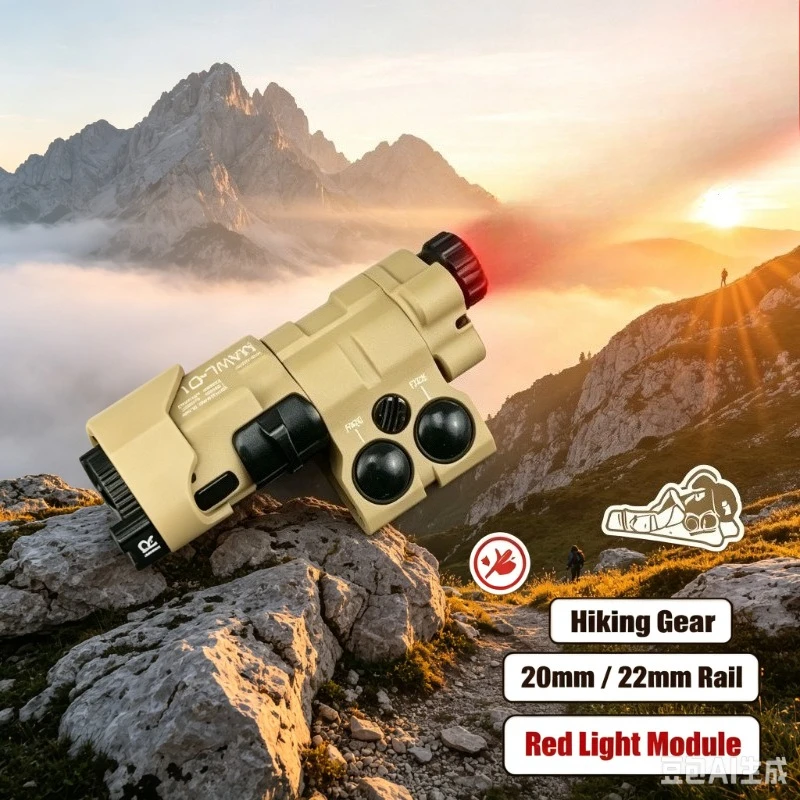 Nylon‑Metal Red Light Tactical Module Rail Compatible For Backyard Game Outdoor Practice
