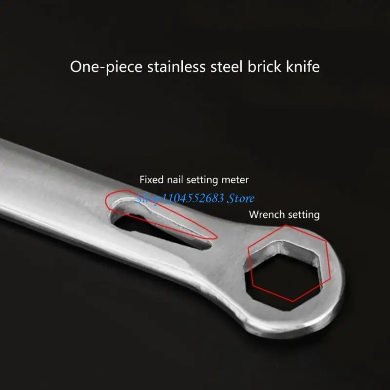 

Y6GD Effective Scraper Double-sided Brick Knife Plaster Trowel Putty Scraper Stainless Steel for Plastering Brickwork