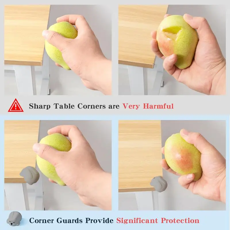 Silicone Corner Protector Baby Safety Puppy Table Corner Protector Sticker Anti-collision Corner Guard Edge Guard For Furniture