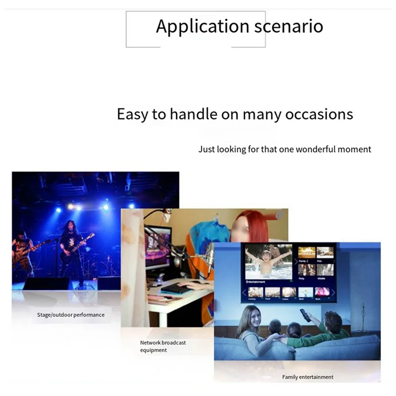 

New One-To-Two Household Microphone Universal Microphone Metal Wireless Microphone Performance Ktv Singing Microphone Durable