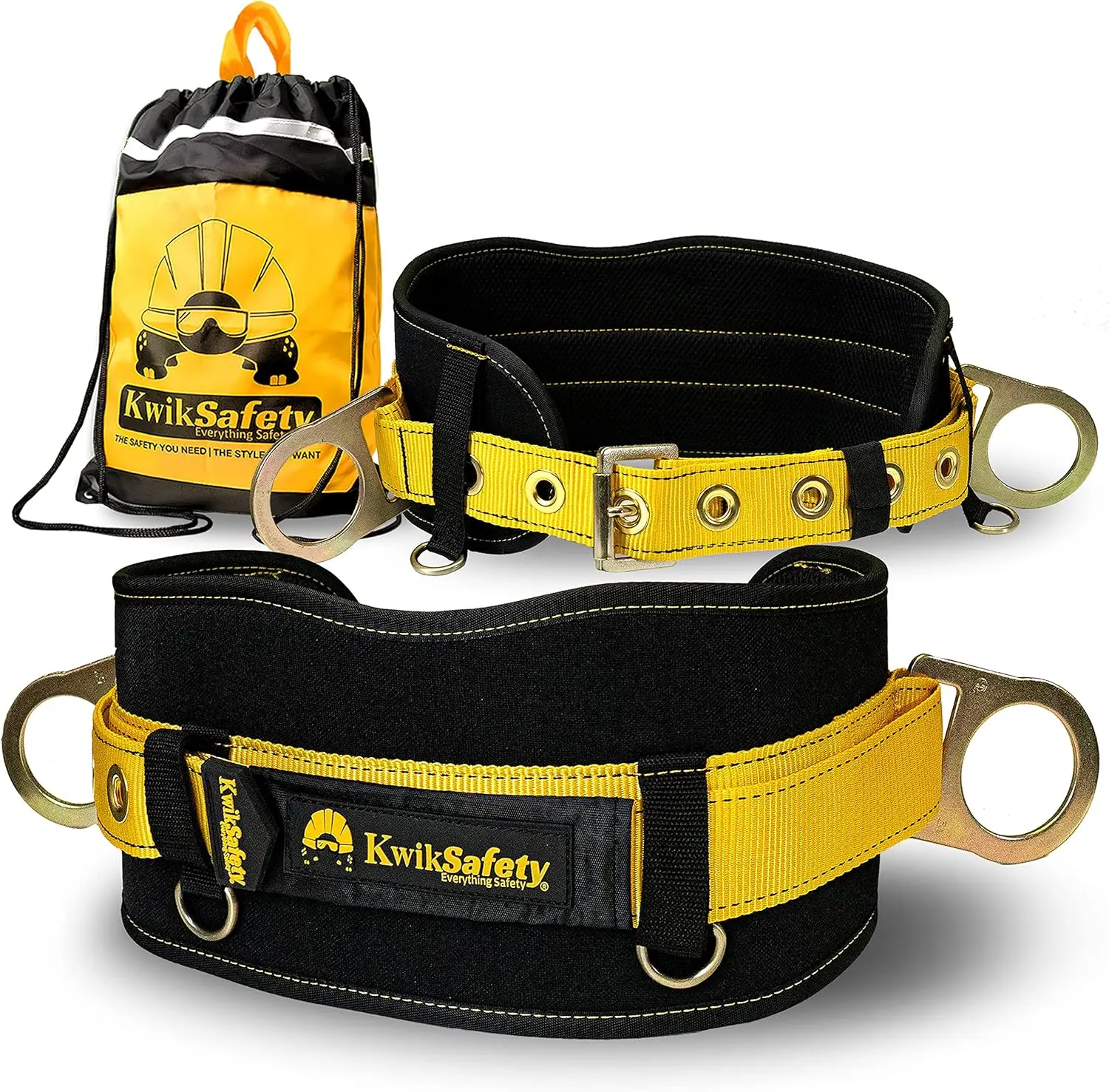 

Professional Lineman Ironworker Safety Belt with Cushioned Support for Positioning and Comfort