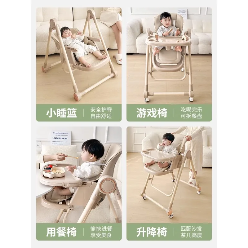 Baby Dining Chair Eating Chair Multifunctional Foldable Household Portable Baby Dining Table Seat Baby Chair