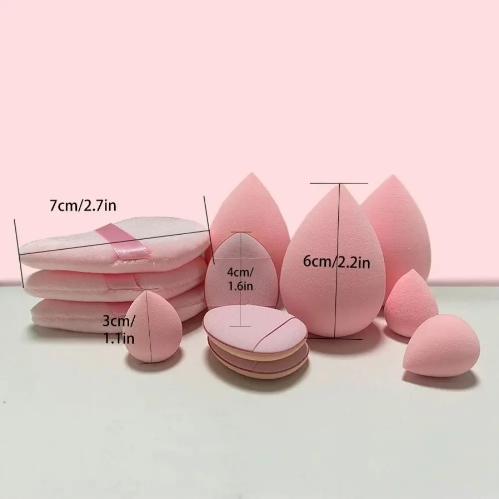 12 Stuks Zachte Cosmetische Puff Nieuwe Fluwelen Katoenen Make-Up Blender Make-Up Accessoires Schoonheidstools Sponzen Poeder Bladerdeeg Vrouwen