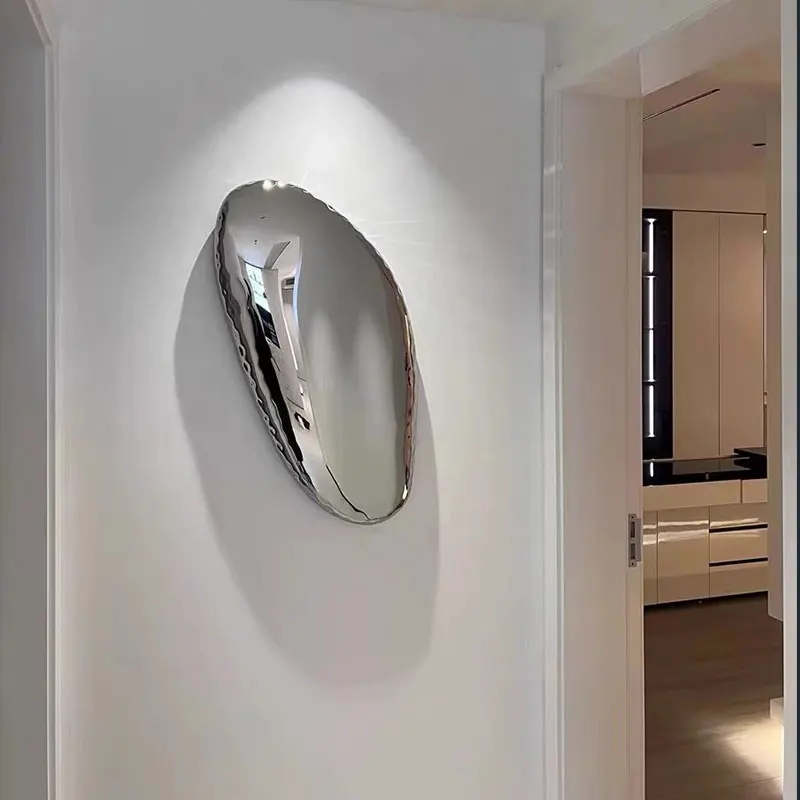 All handmade contemporary art stainless steel water drop wall pendant set home wall decoration metal wall art