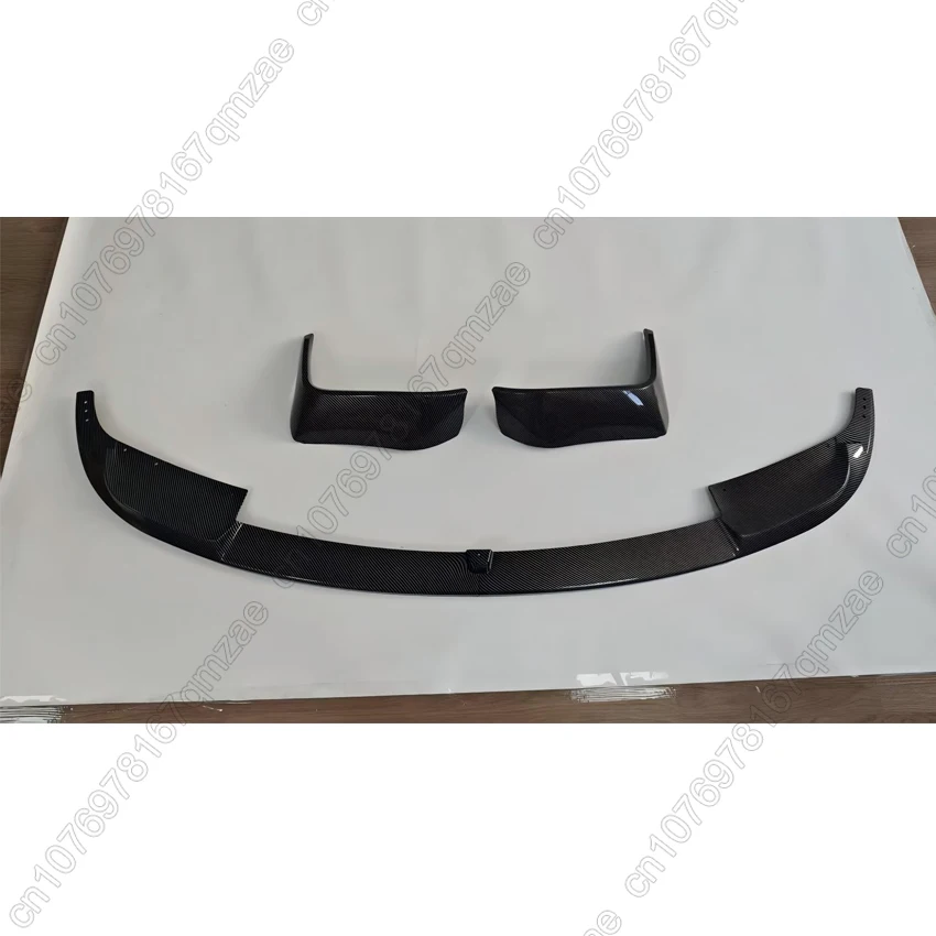 สําหรับ BMW 3 Series F30 2012-2018 M3 M4 สไตล์รถด้านหน้า Bmuper Lip 4x คุณภาพสูง ABS สปอยเลอร์ Glossy สีดําหรือคาร์บอนไฟเบอร์