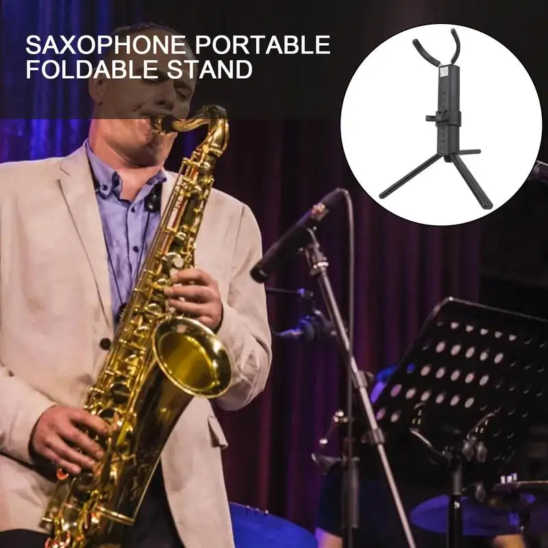 Saxophone Stand Alto Saxophone Accessories Portable Saxophone Stand Display Folding Alto Saxophone Stands Saxophone Accessories image 2