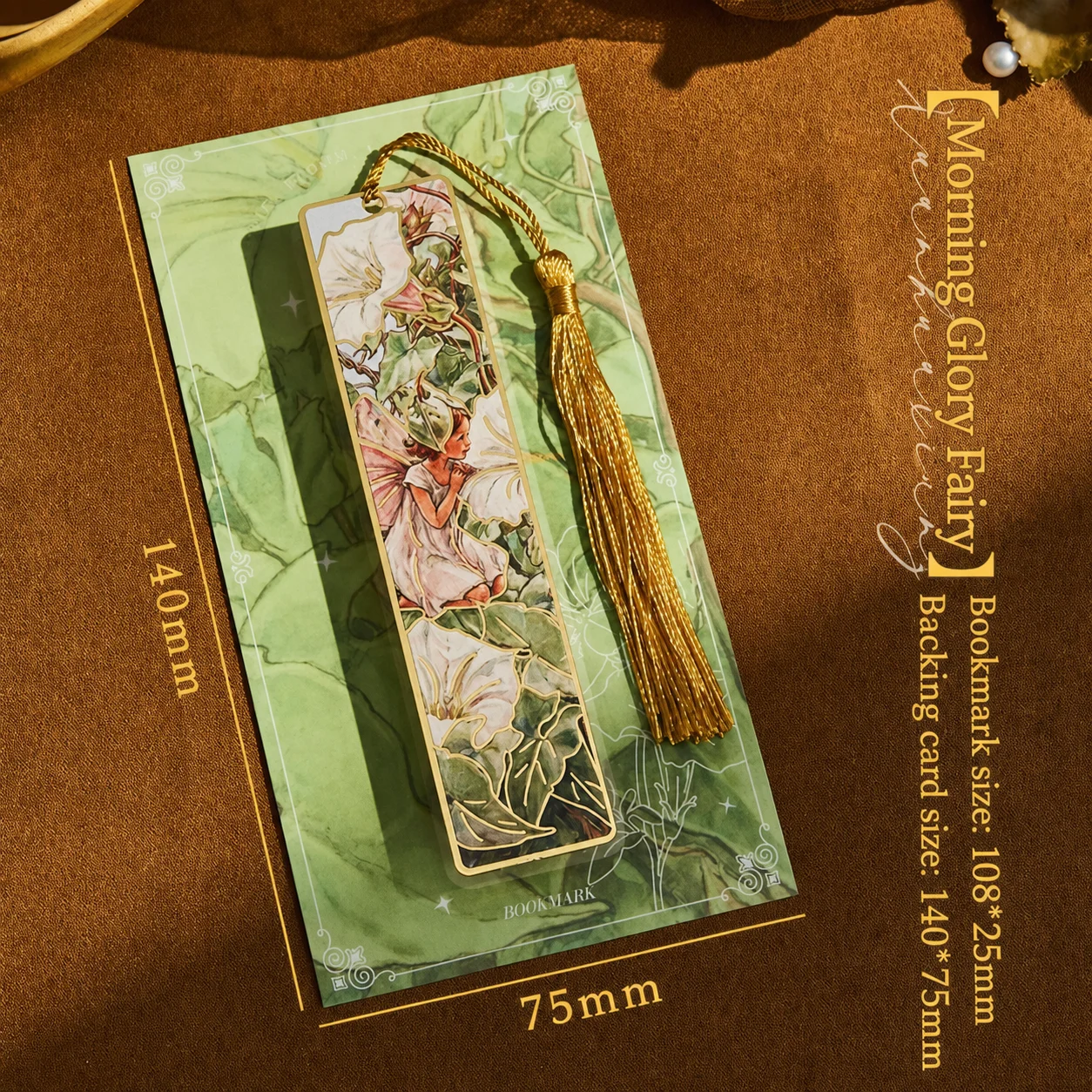 Gold Tassel Bookmark Slim Floral Metal Bookmark Vintage Oil Painting Bookmark Vintage Decorative Book Mark For Book Lovers Gift