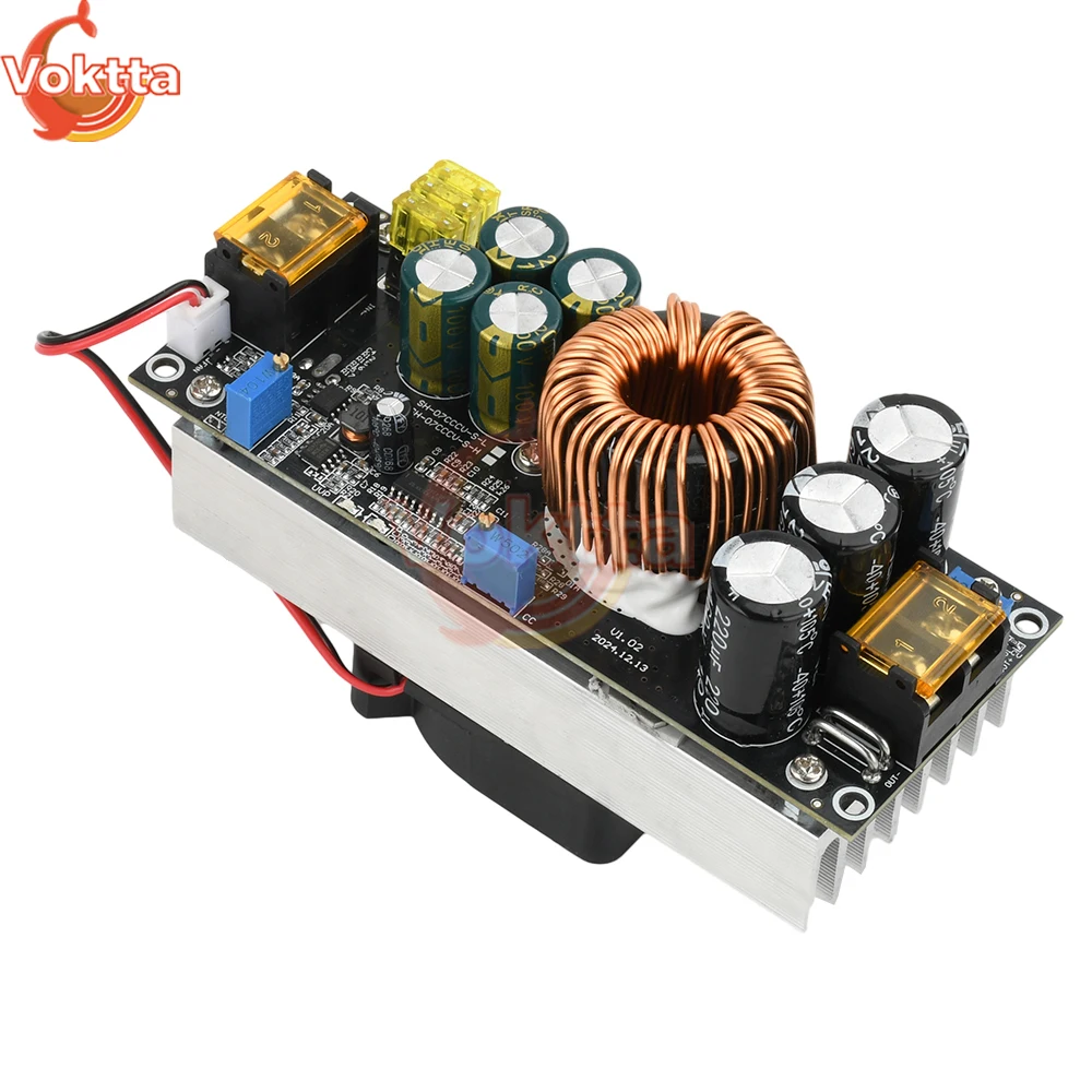 1800W 40A DC-DC Boost Converter 12V 24V 36V 48V 60V 72V Step Up Power Supply Module Adjustable Voltage Converter