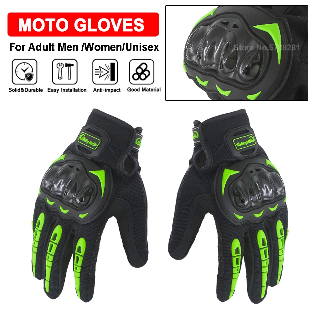 

Motorcycle Gloves Cycling Touch Screen Wearable Breathable Non-Slip Aseasonal Full Finger Proteetive Riding Gloves For Men Women