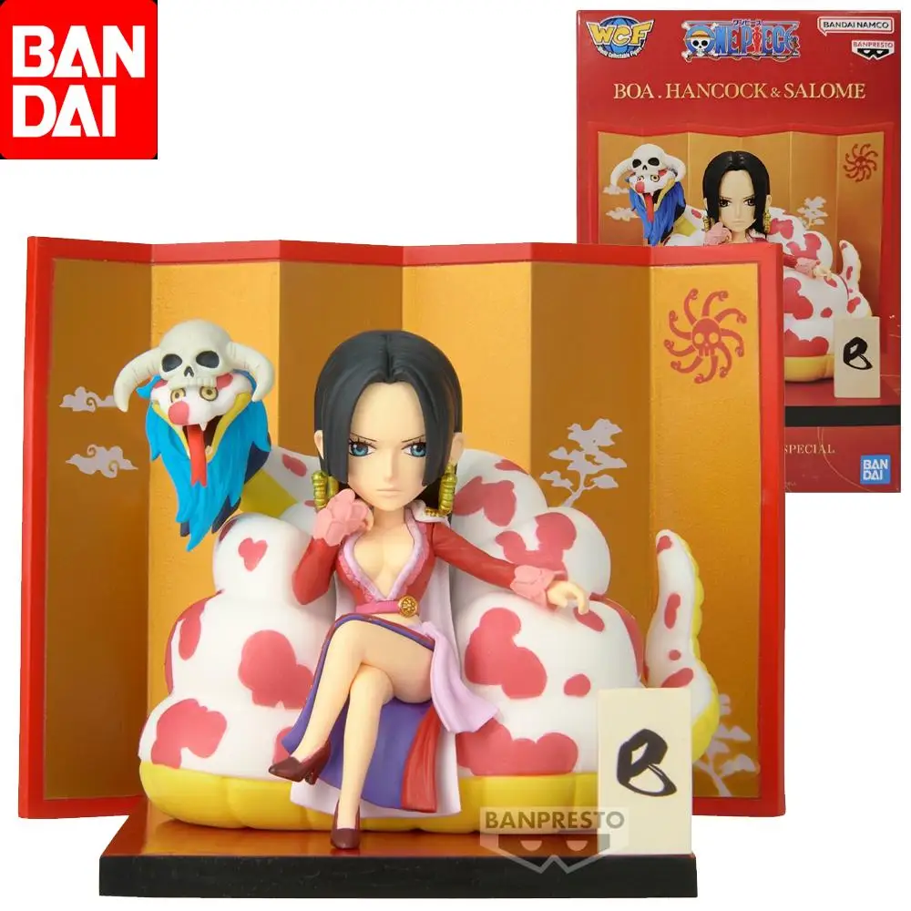 Bandai Original WCF Special One Piece Boa Hancock Salome Anime Action Figure Toys for Boys Girls Kids Children Birthday Gifts