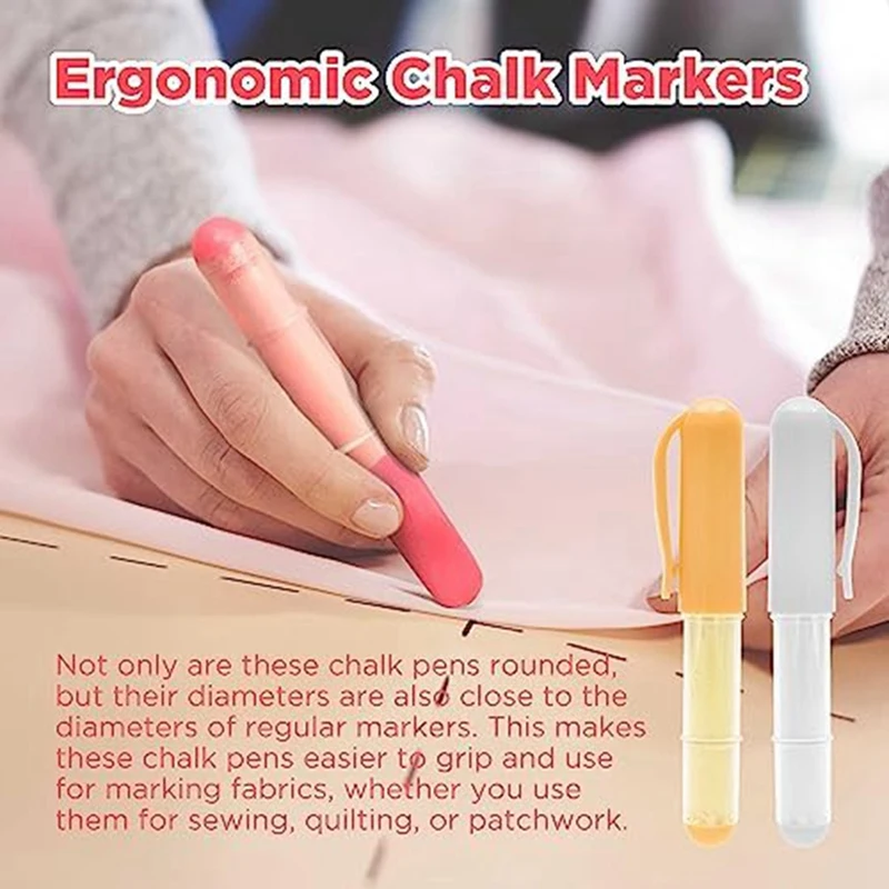 Fabric Chalk For Quilting And Sewing - Compatible,Cutting And Positioning Portable Marking