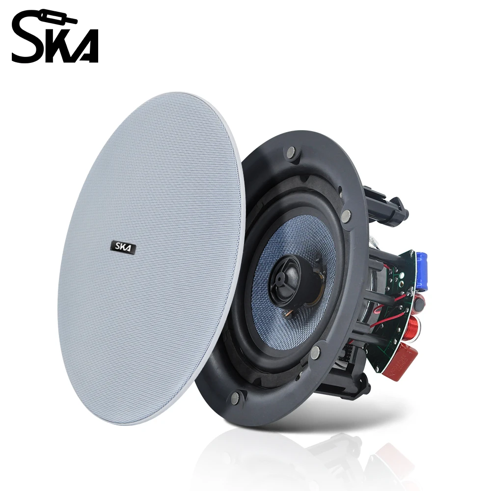 Coaxial Ceiling Speaker 6.5inch 40W Flush Mount In Wall Ceiling Speakers Home Sound Audio System for Indoor Cinema Theater Hotel