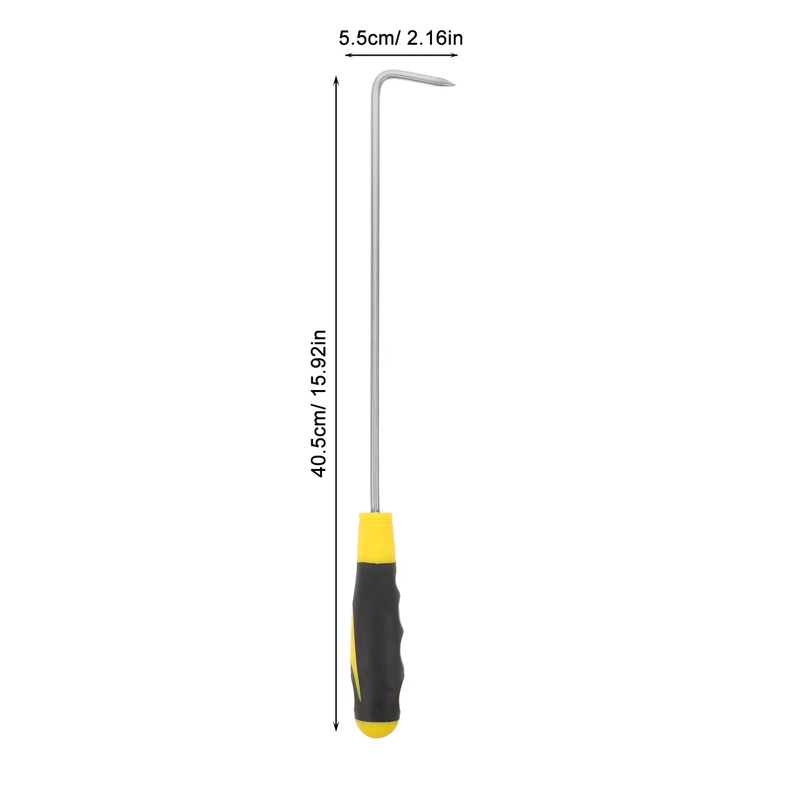 6Mm Heavy Duty Stainless Steel Manhole Lift Hook with Rubber Grip Ergonomic Lifter for Storm Drain Covers Roller Shutters