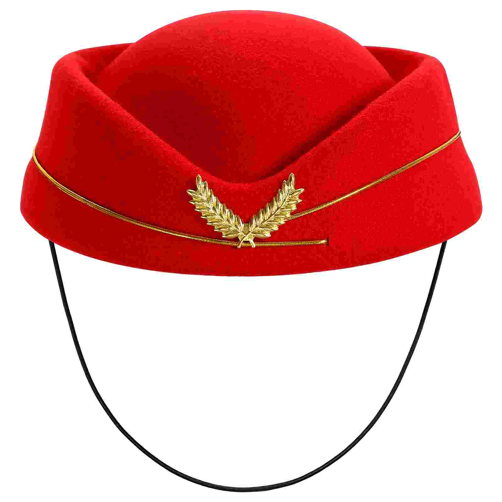 

Stewardess Hat Women Berets Flight Attendant Cap Costume Decorative Cosplay Miss